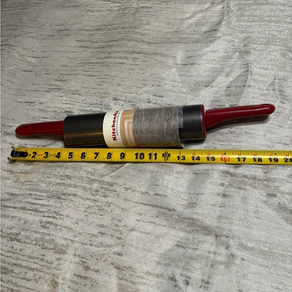 KitchenAid Nonstick Rolling Pin - Red and Gray